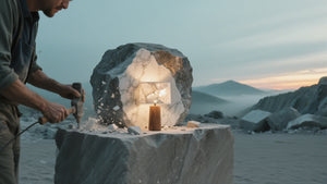 Stone Lamps: Earth’s Timeless Light, Carved by Hand