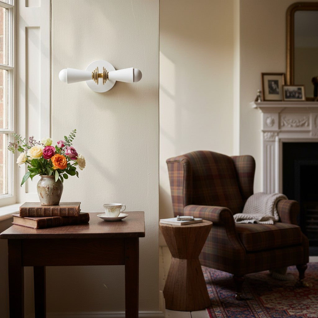 Pyralis Cone Art Deco Wall Light - Multi-Directional Sconce for Vanity or Wall