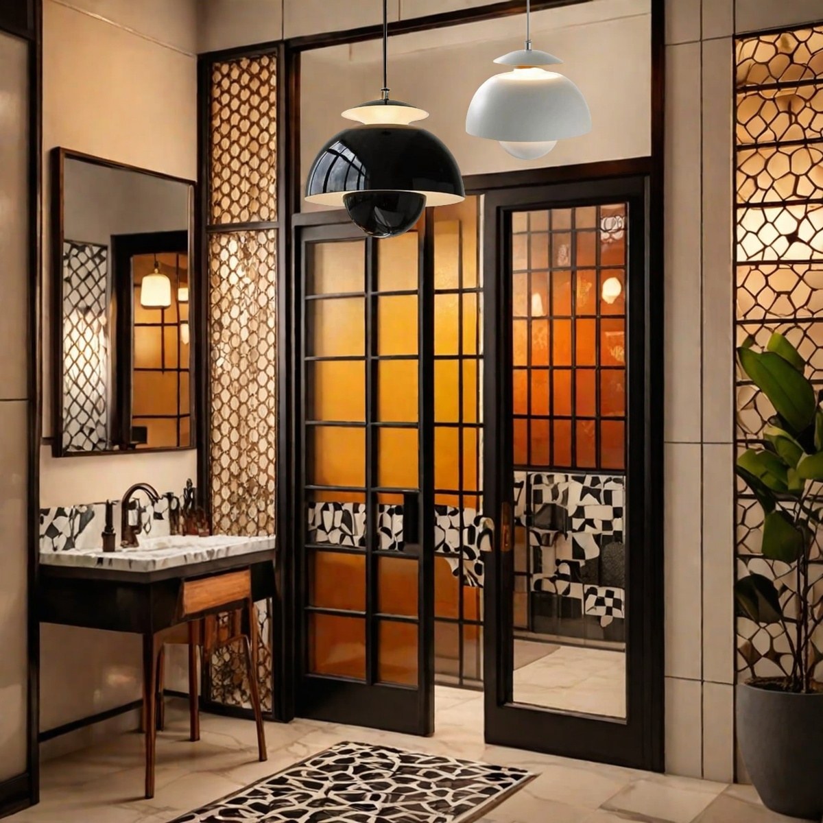 Flower Bud Pendant Light – Nordic Metal Design for Modern Interiors