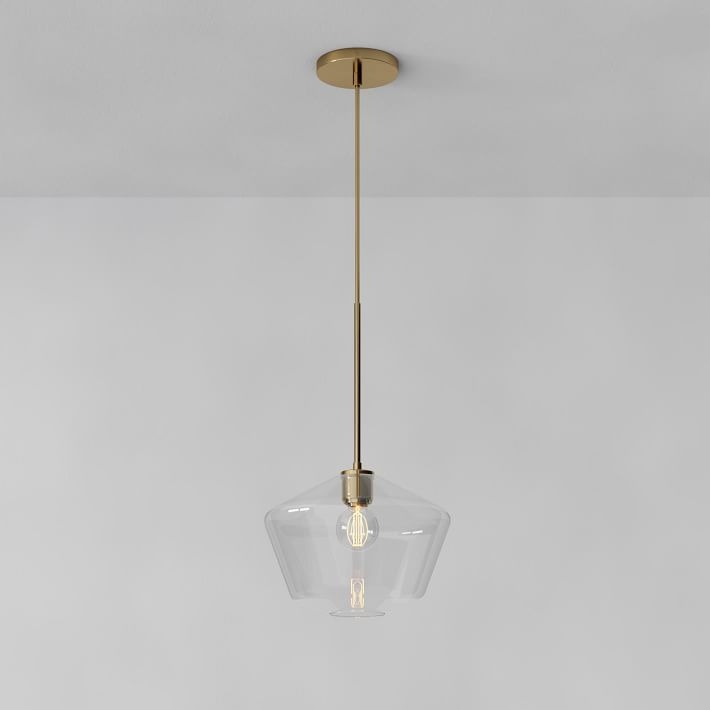 Merin Transparent Glass Sculpture Geometric Pendant light