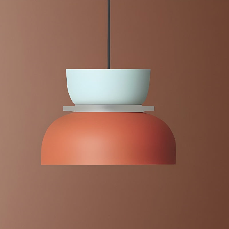 Macri Bowl Shade Pendant Light – Multicolor Double Layer Lamp
