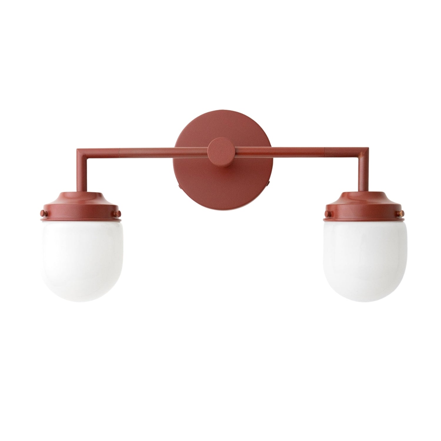 Opalume Glass Double Vanity Light - Vintage Style Bathroom Double Wall Lighting