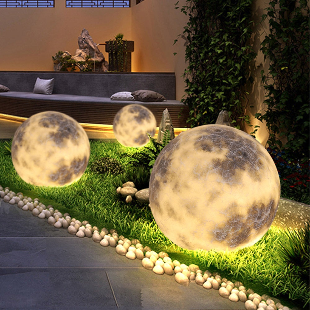 Waterproof Garden Post Light - Decorative Round Outdoor Lamp