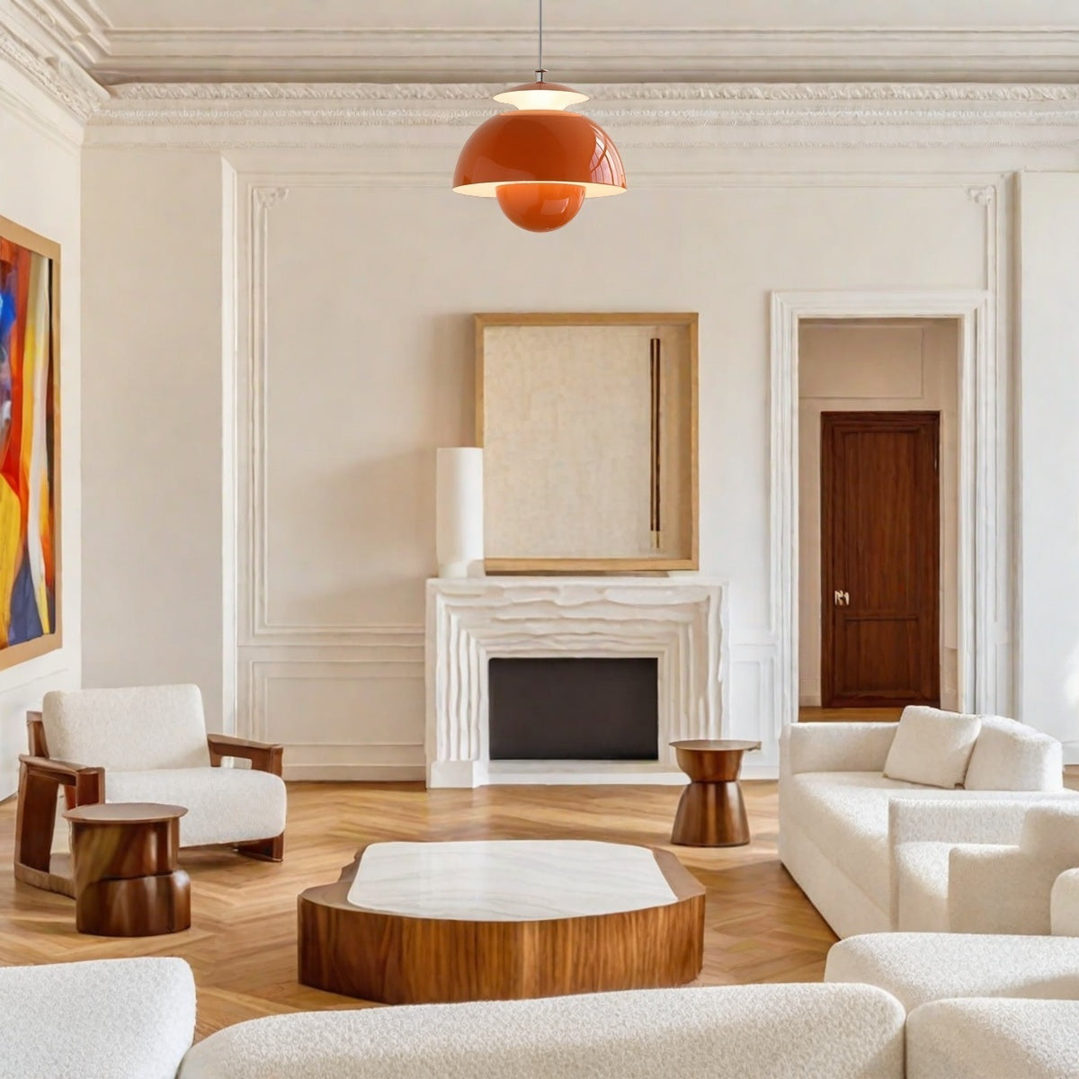 Flower Bud Pendant Light – Nordic Metal Design for Modern Interiors