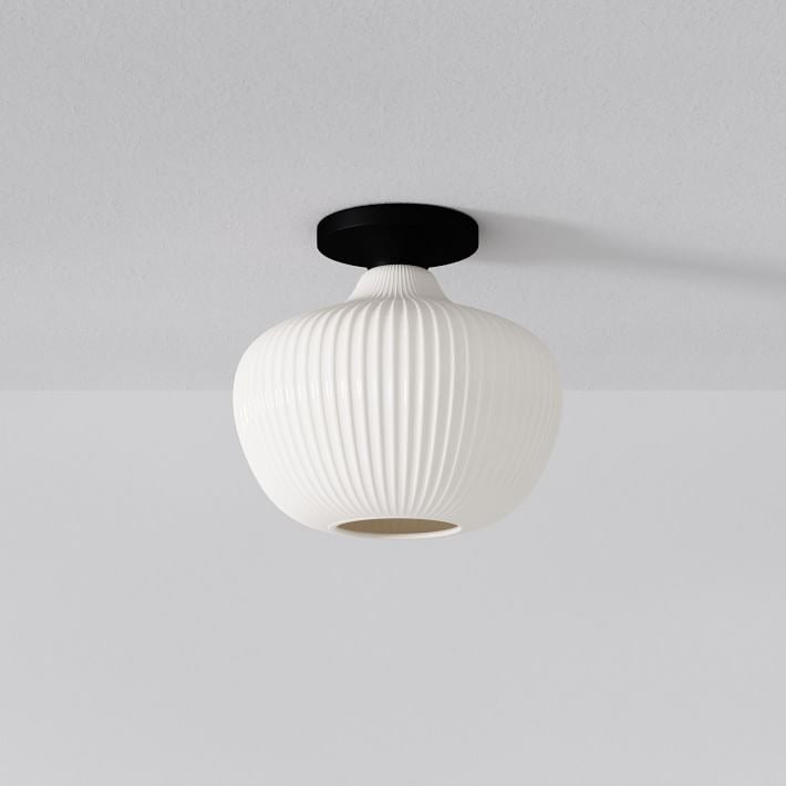 Plafonnier encastré en verre Rivrona - Design globe champagne moderne