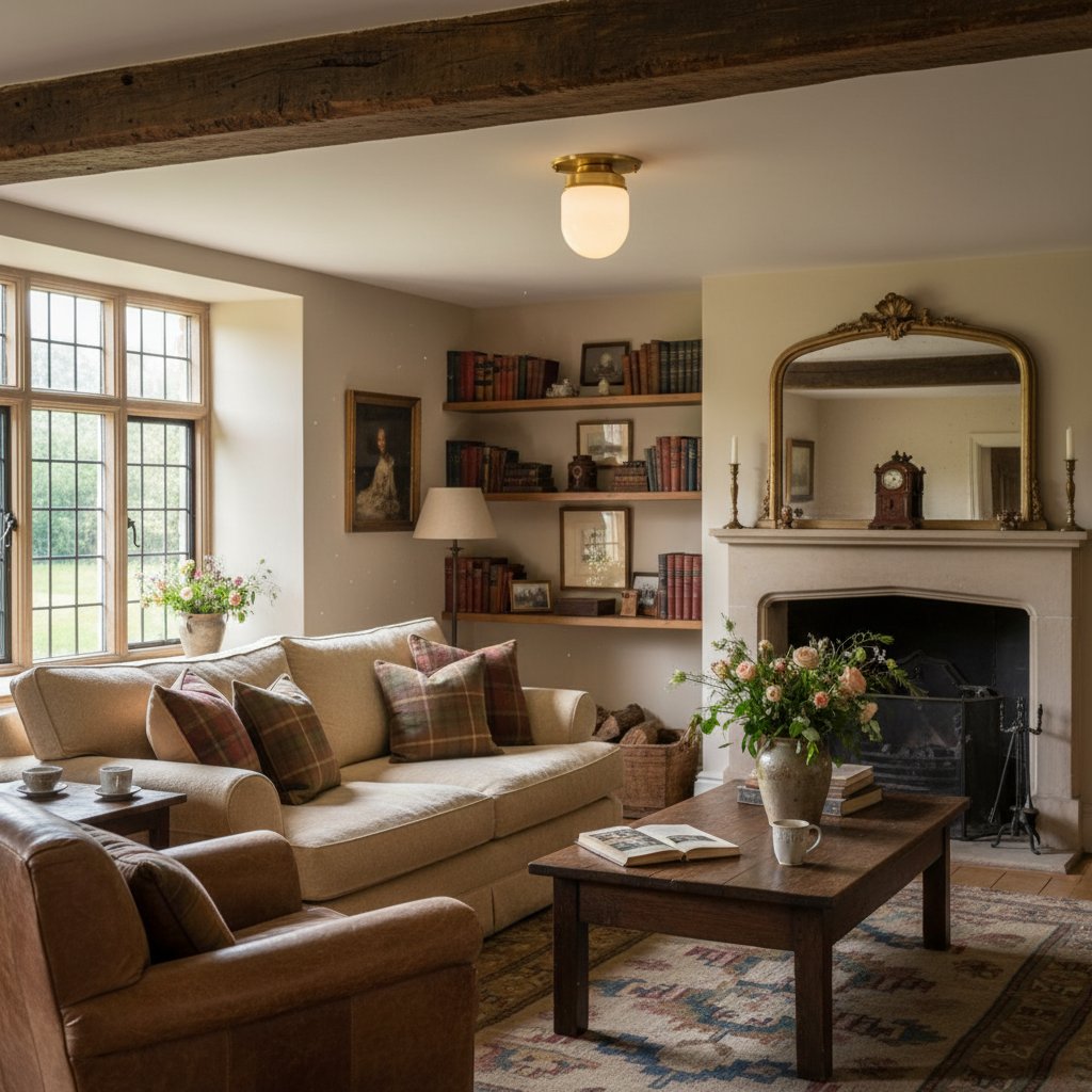 Opalume Glass Flush Mount Ceiling and Wall Light - Art Deco Small Globe Fixture