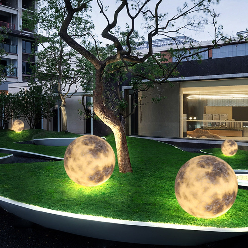 Waterproof Garden Post Light - Decorative Round Outdoor Lamp