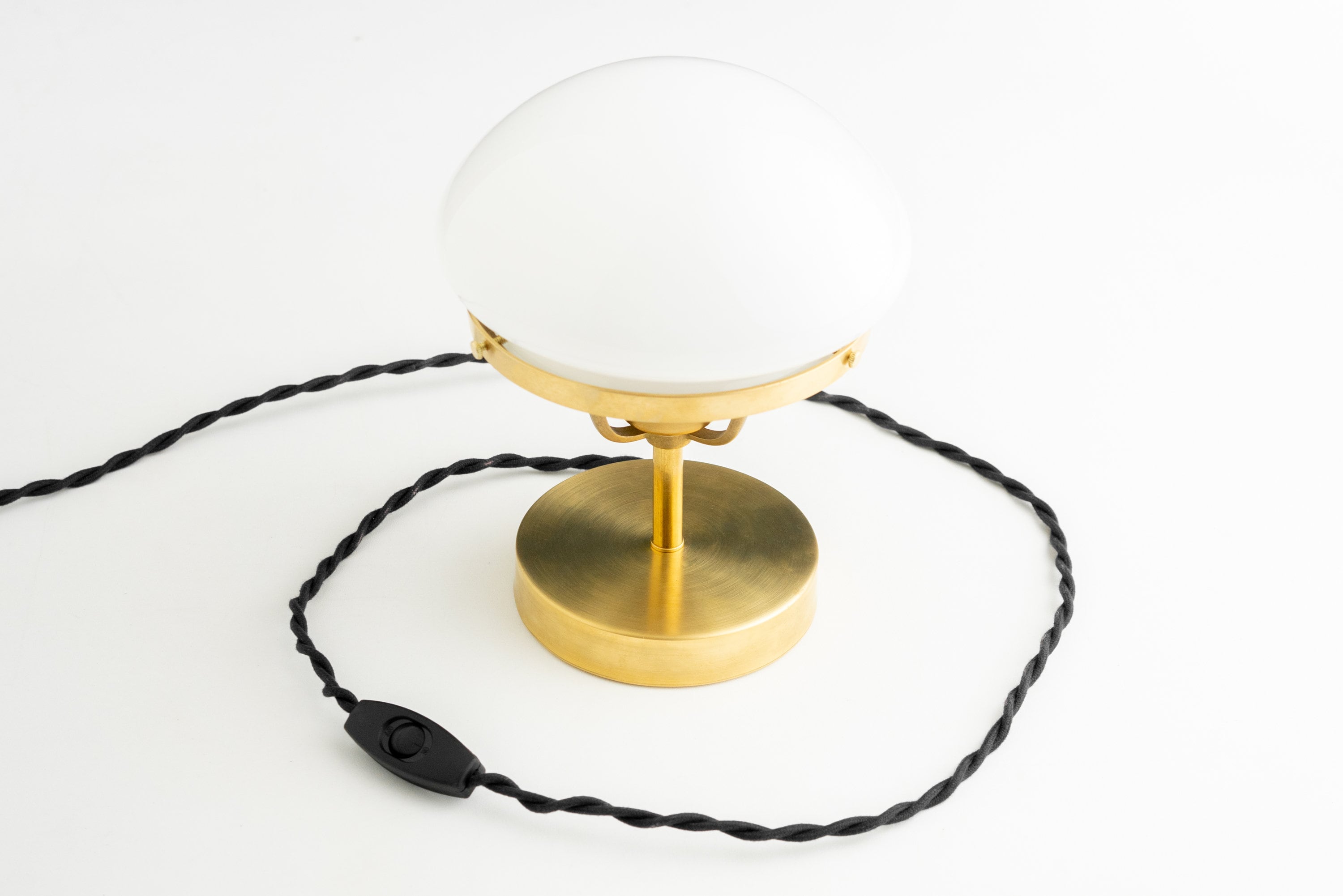 Ornato Luxe Modern Brass or Black Table Light