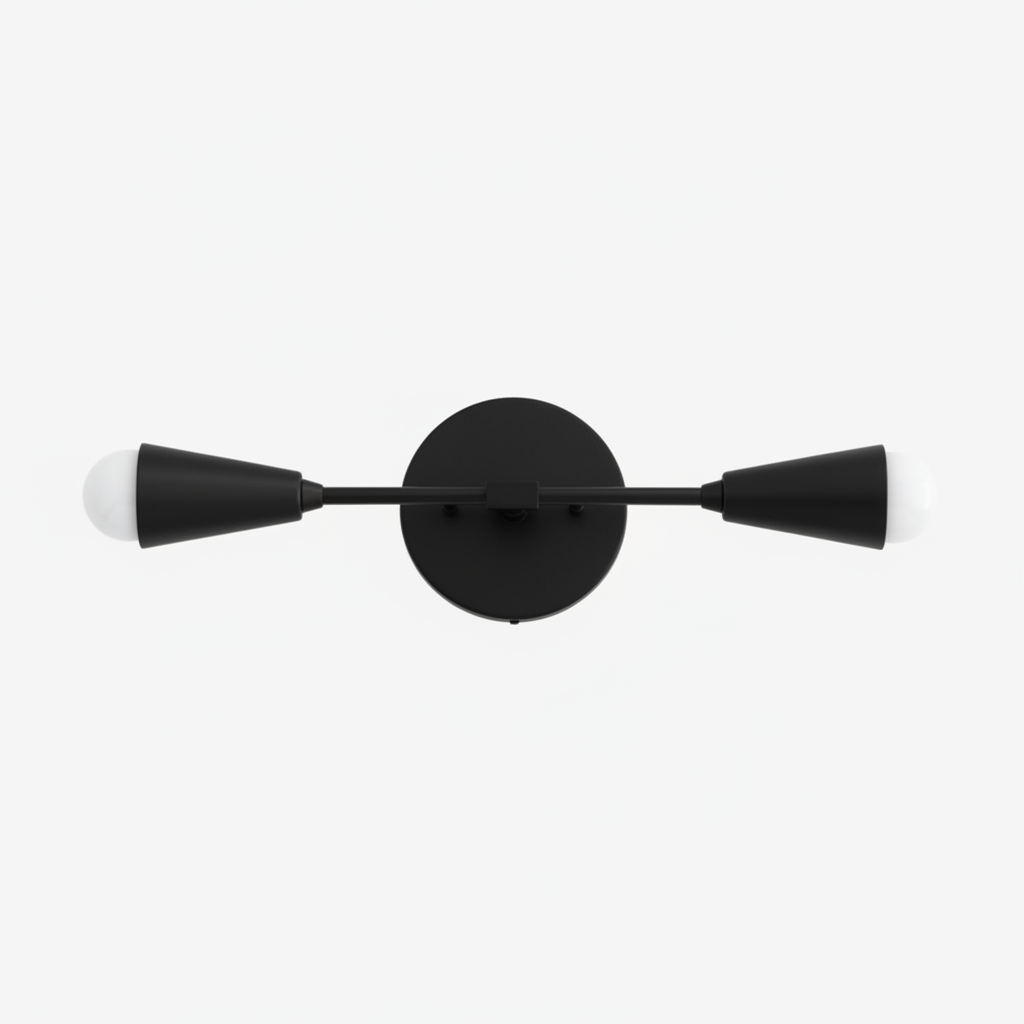 Mobilux Line Minimalist Vanity Light Fixture - Mid Century Bathroom Sconce