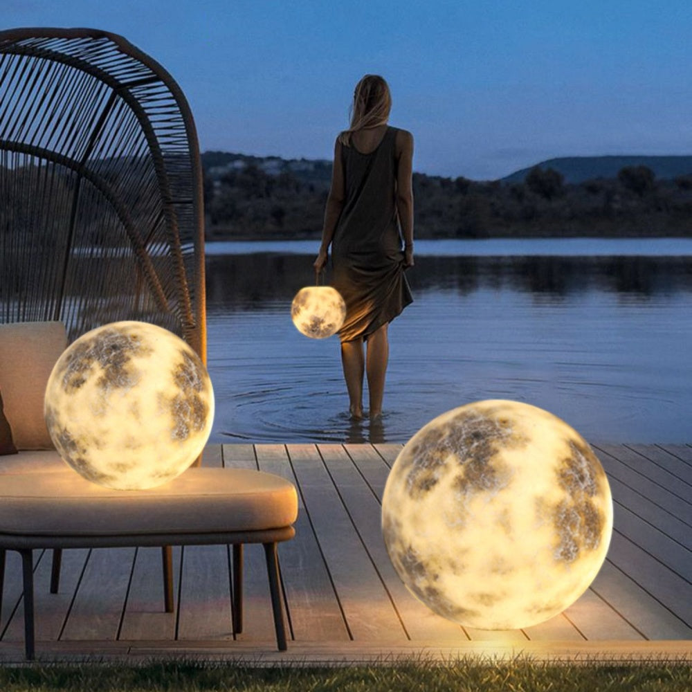Waterproof Garden Post Light - Decorative Round Outdoor Lamp