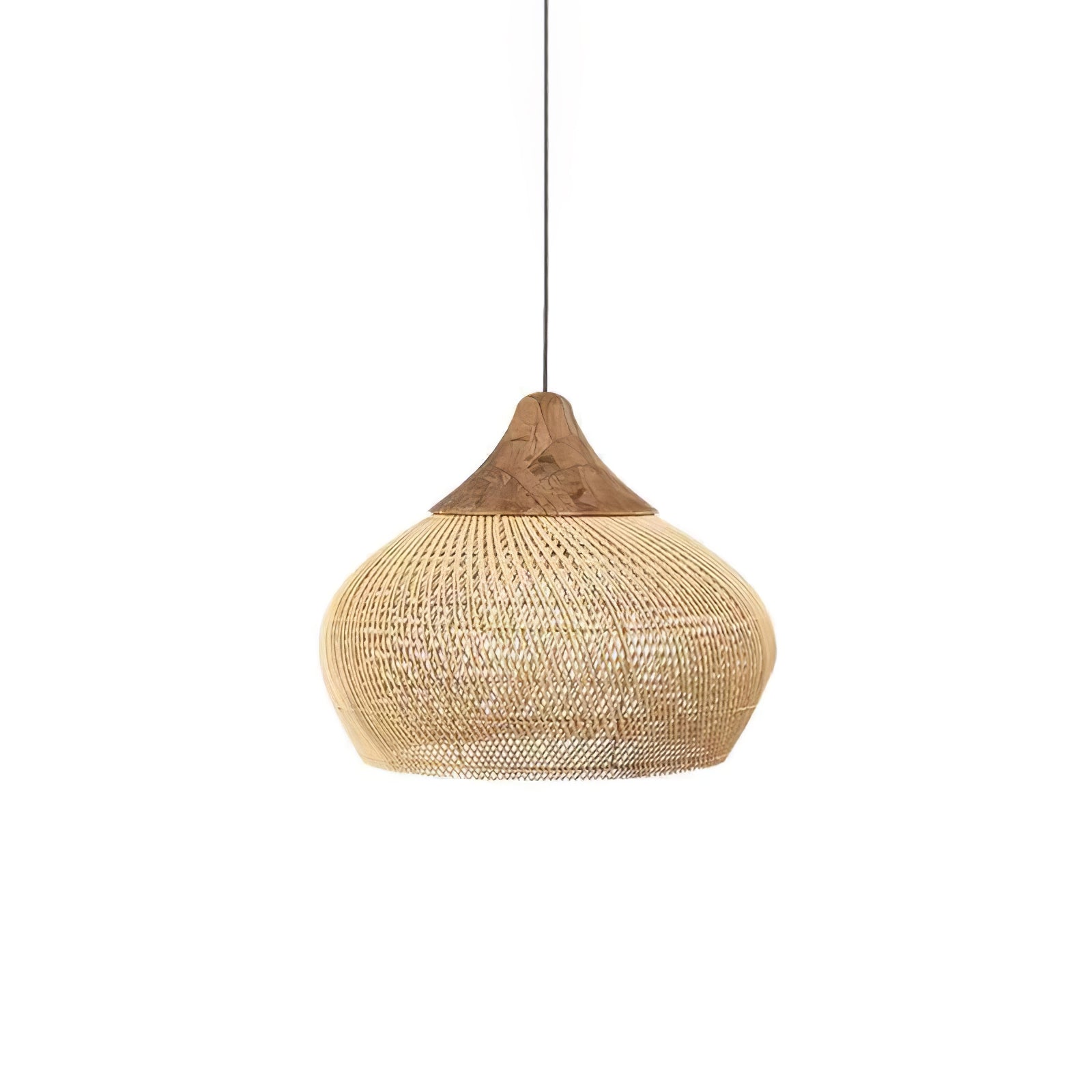 Harp Braided Rattan Pendant Lamp