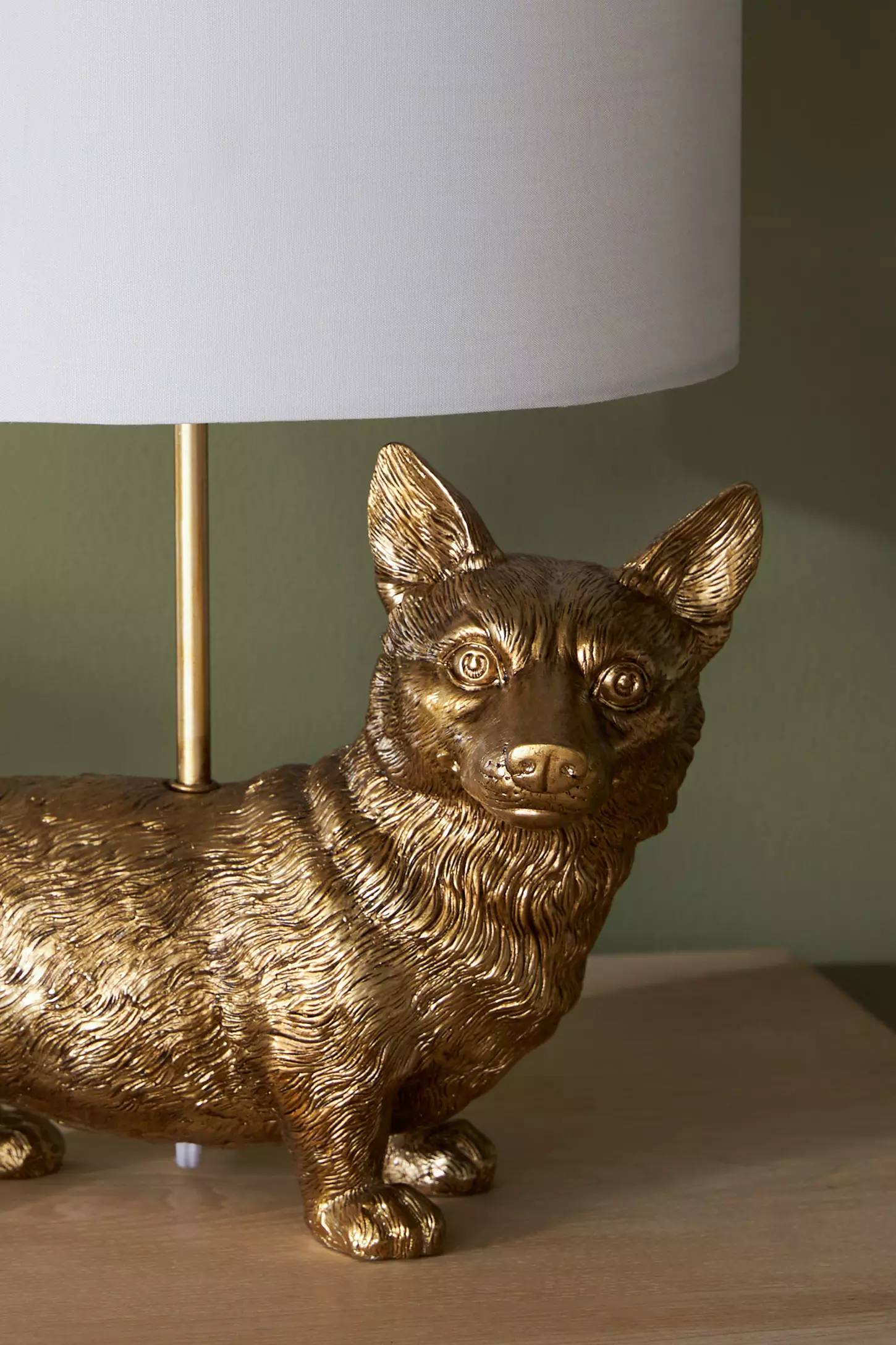 Pawdia Fabric Decorative Table Lamp - Animal Sculpture Bedside Lamp