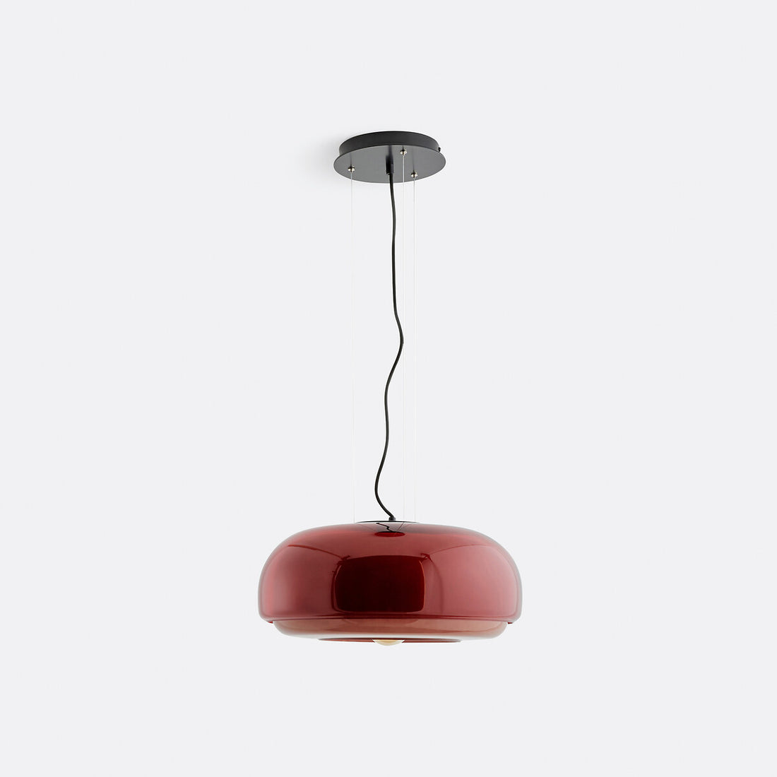 Clinco Modern Mushroom Pendant Light - Colored Glass Hanging Light