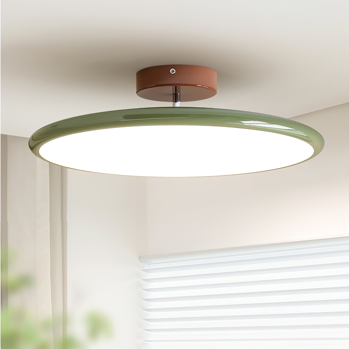 Contemporary Metal Acrylic Ceiling Lamp Warm Ambient Lighting