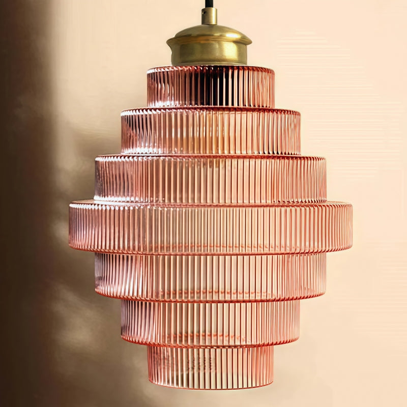 Suspension Verre Fumé Design – Suspension en Verre Vintage pour Salon