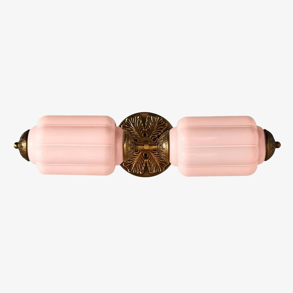 Eloise Brass Wall Sconce – Elegant Milk Glass Vintage Lighting