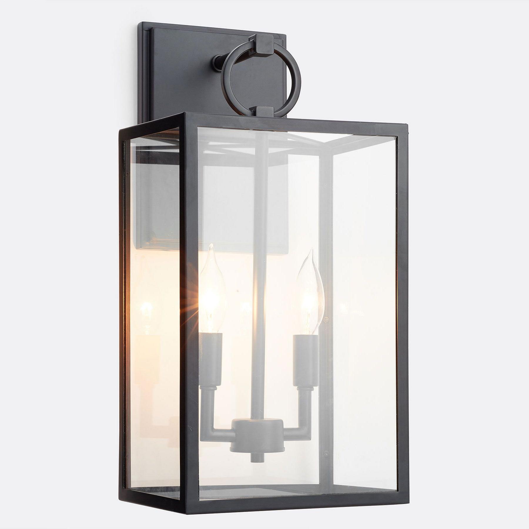 Ferrix Industrial Iron Outdoor Wall Lamp - Lighting Stylish Exterior Glass Lighting