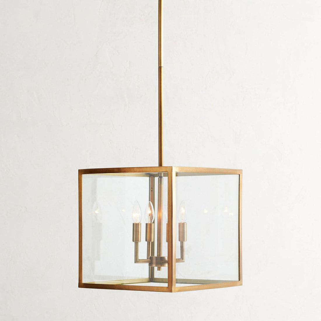 Lanterne d'extérieur moderne en fer Ferrix - Luminaire industriel en verre