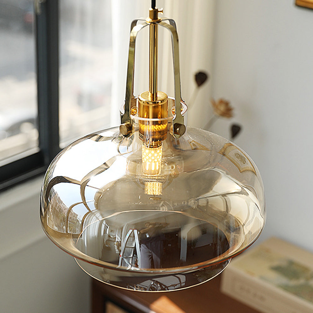 Modern Unique Shaped Fish Tank Glass Pendant Light