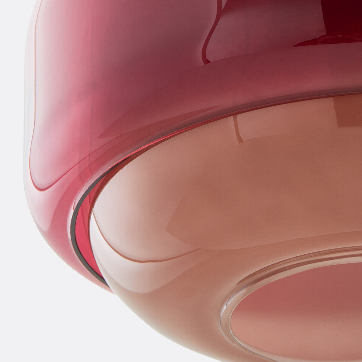 Clinco Modern Mushroom Pendant Light - Colored Glass Hanging Light