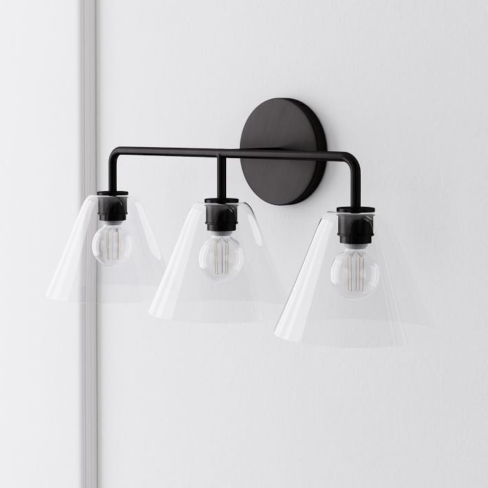 Applique murale Conica Cone - Éclairage moderne en verre à 1, 2 ou 3 lumières