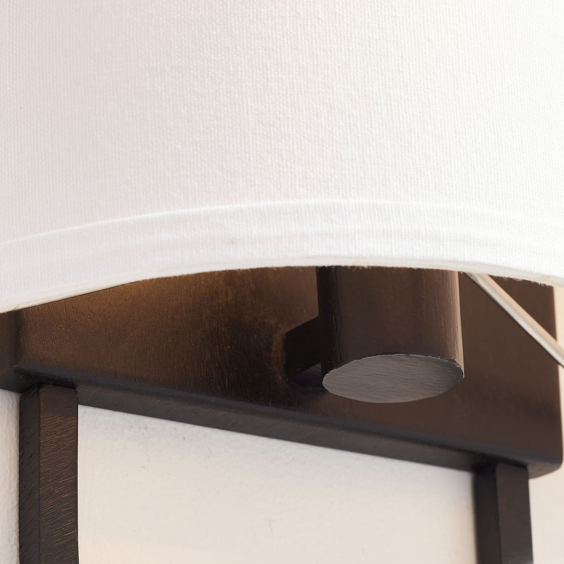 Nolvara Fabric Shade Wall Sconce - Metal Arm Elegant Light for Bedroom