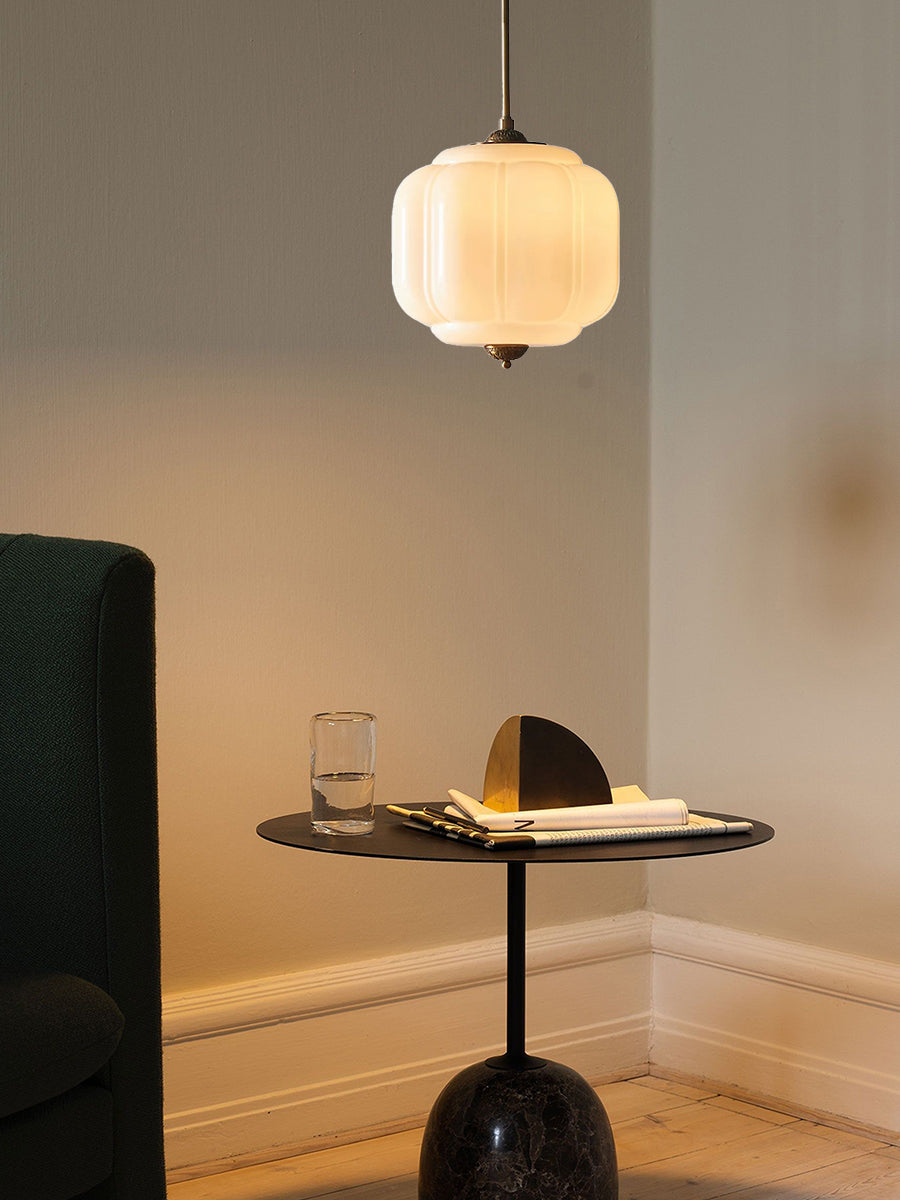 Milk Glass Shade American Vintage Chandelier Elegant Ceiling Light