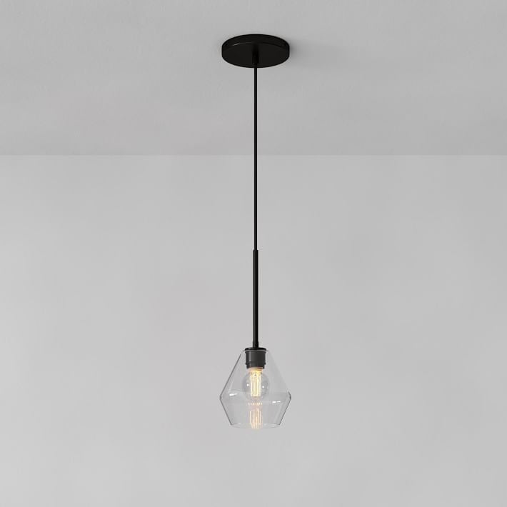 Merin Transparent Glass Sculpture Geometric Pendant light