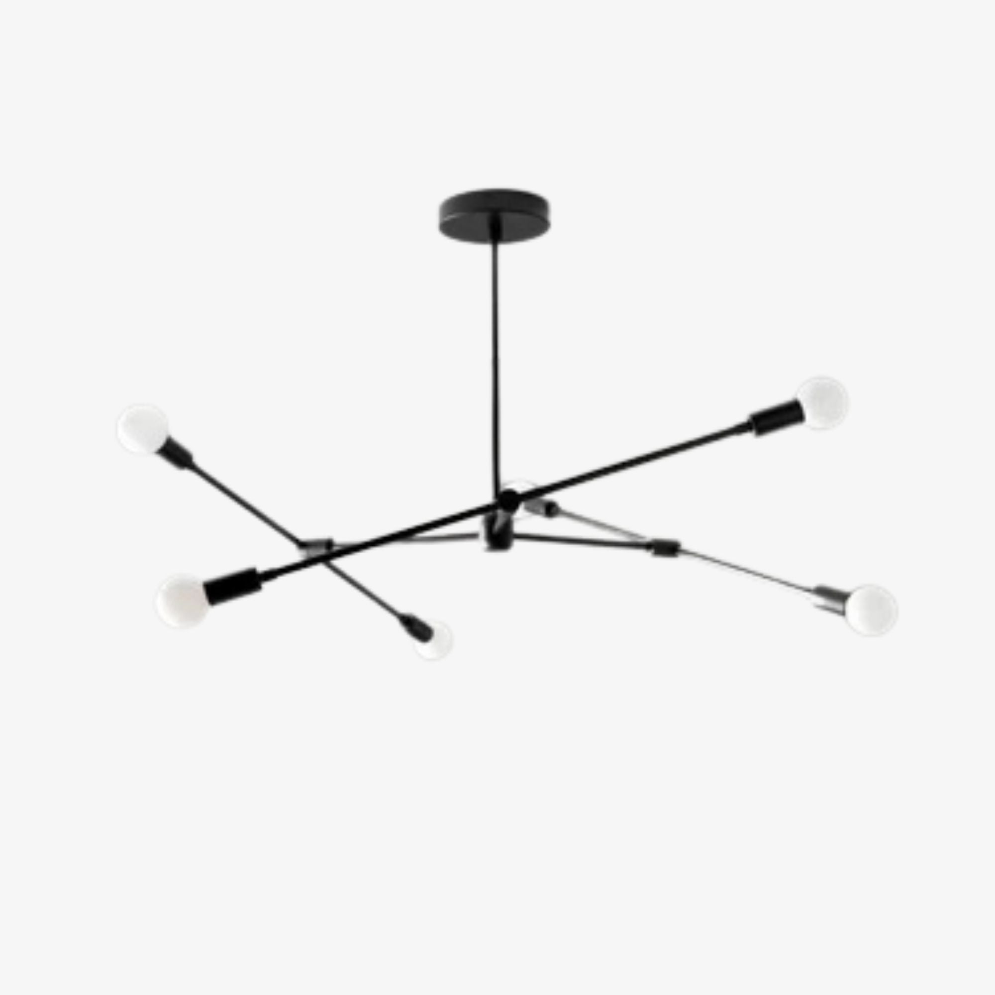 Mobilux Line Modern Mobile Chandelier - Minimalist Ceiling Light for Dining Room