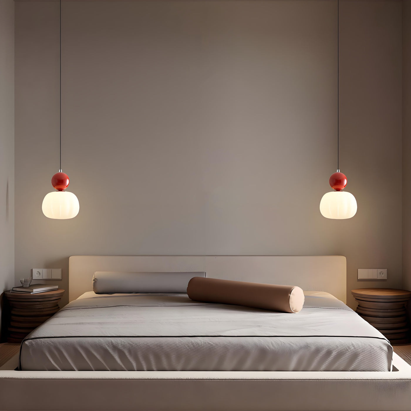 Candy Shape Pendant Lamp – Modern Cream Art Deco Hanging Light