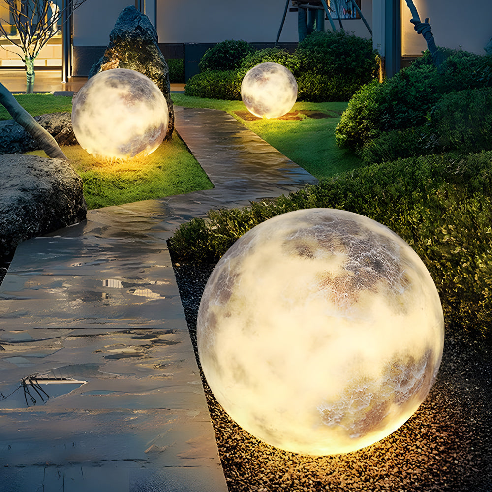 Waterproof Garden Post Light - Decorative Round Outdoor Lamp