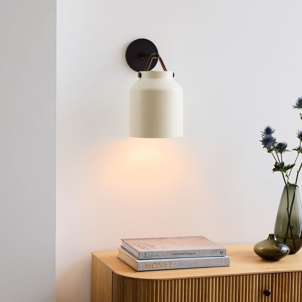 Applique murale minimaliste moderne en laiton et verre Hanton – Résistante à l'humidité pour salle de bain