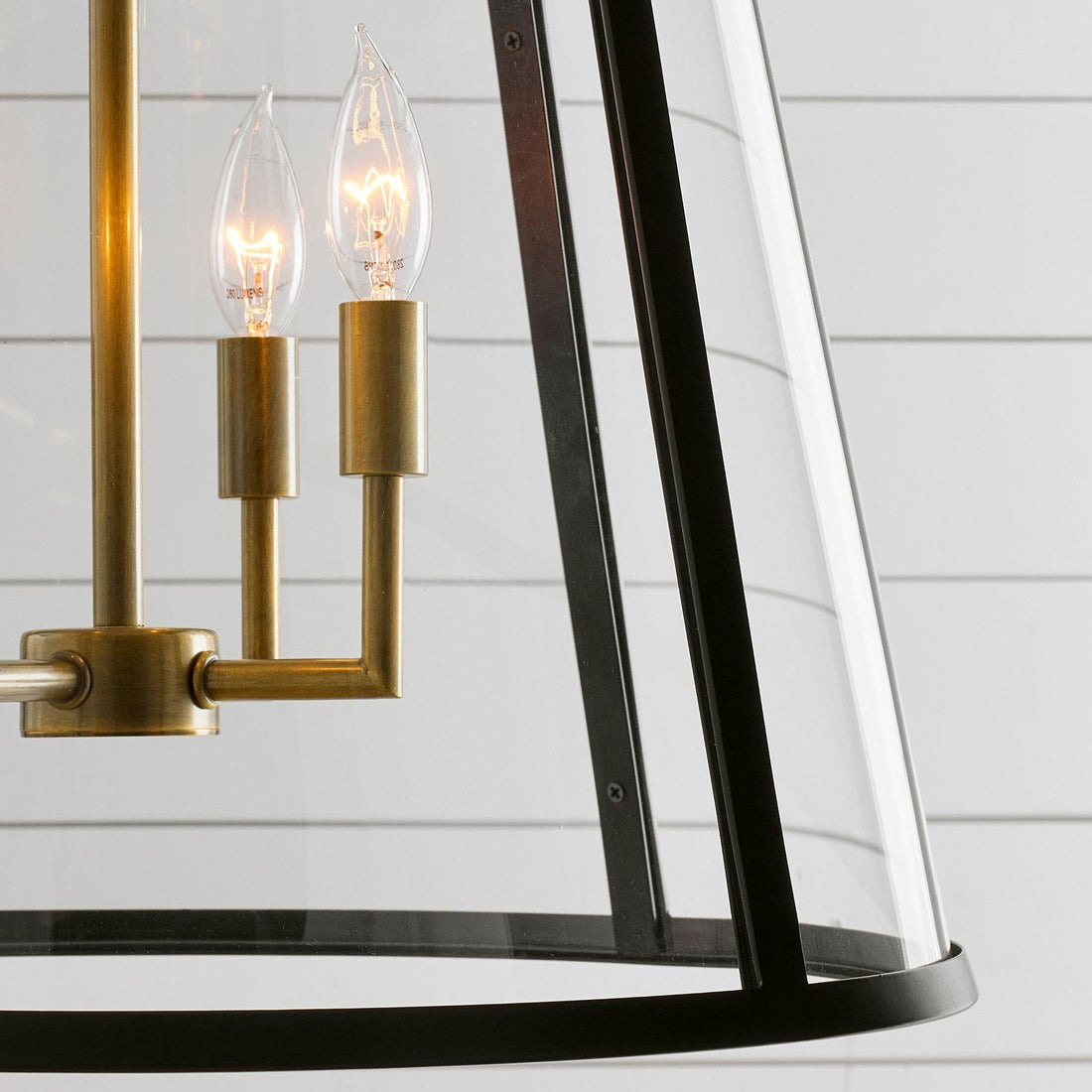 Lanterne d'extérieur moderne en fer Ferrix - Luminaire industriel en verre