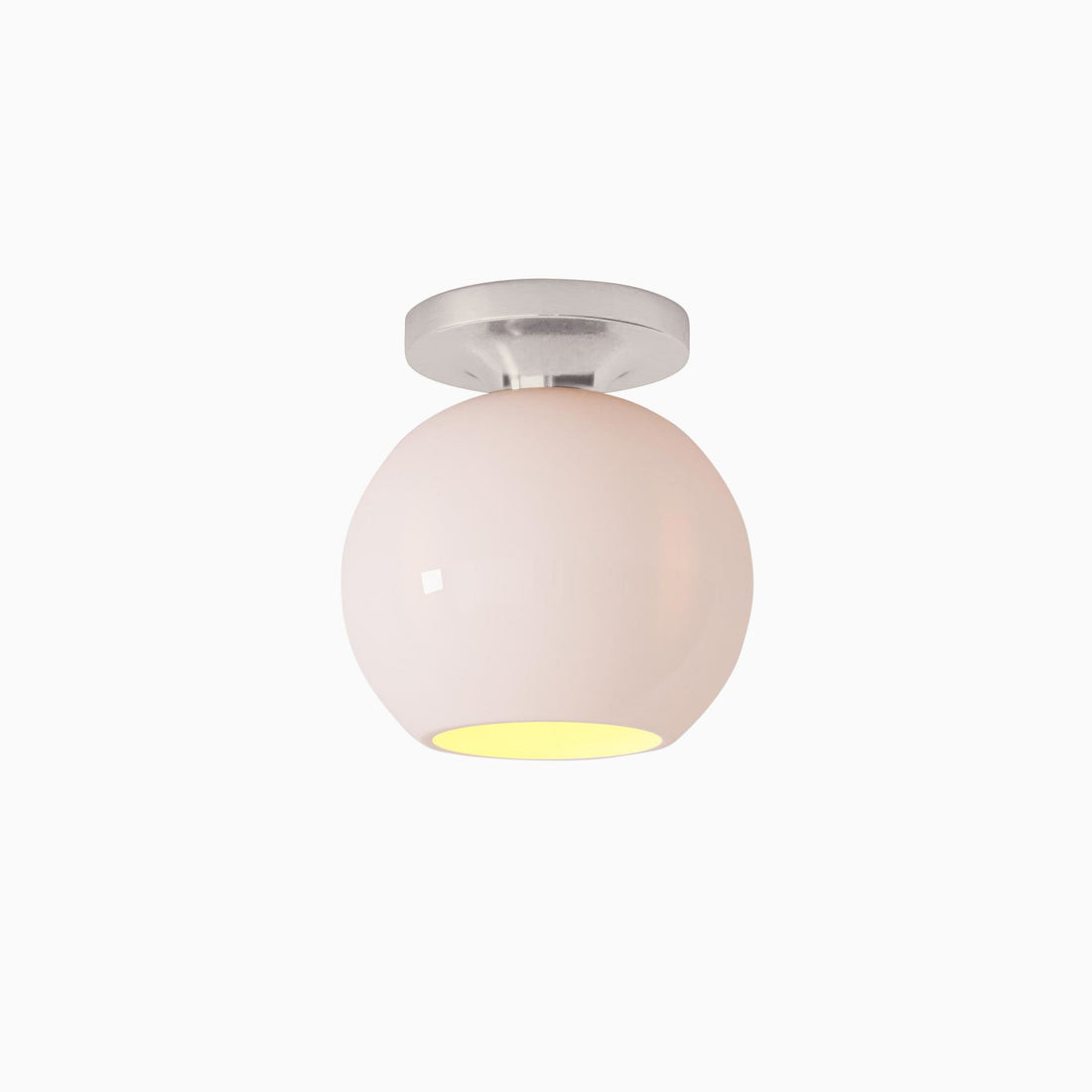 Selvion Modern Globe Ceiling Light - Damp-Rated Bathroom Lighting - Luxe Glass Shade