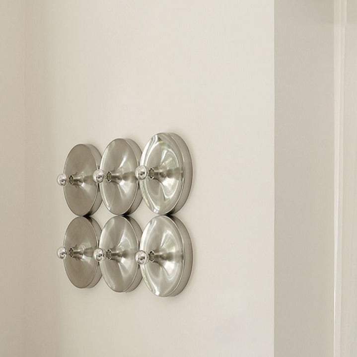 Plafonnier disque élégant de l'ère spatiale, chrome, or, blanc, noir, non dimmable