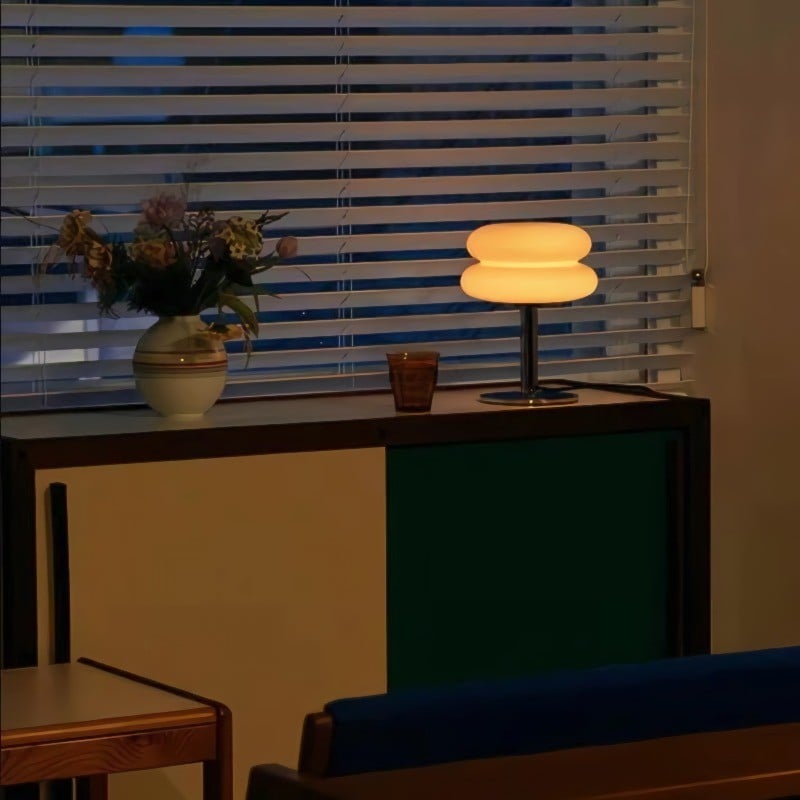 Retro Bauhaus Lollipop Ripple Table Lamp for Bedroom S19