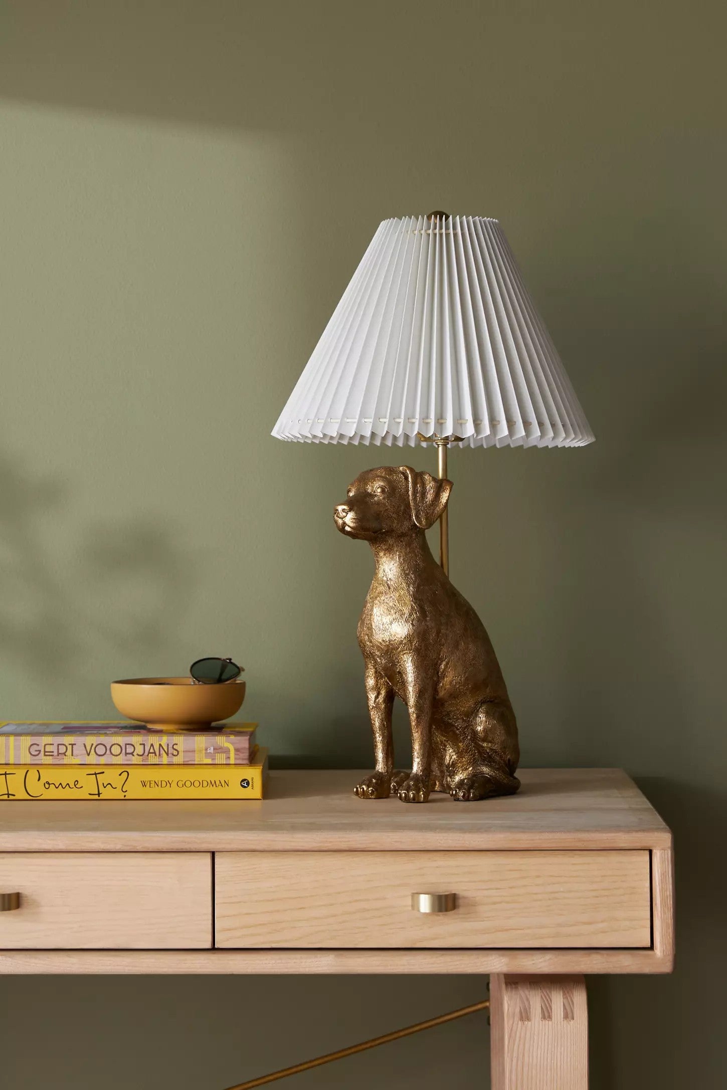 Pawdia Fabric Decorative Table Lamp - Animal Sculpture Bedside Lamp