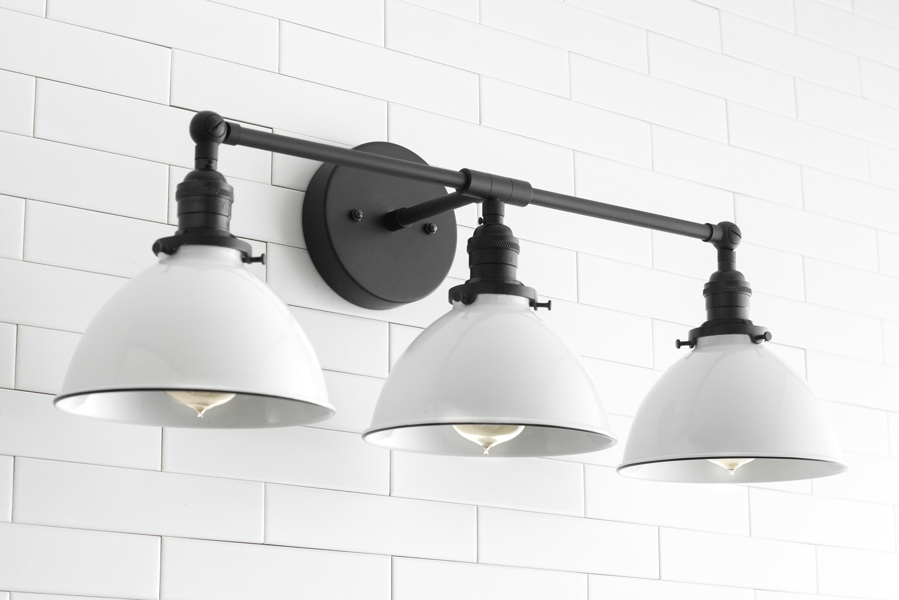 Conique Metal Industrial Modern Vanity for rustic bathroom