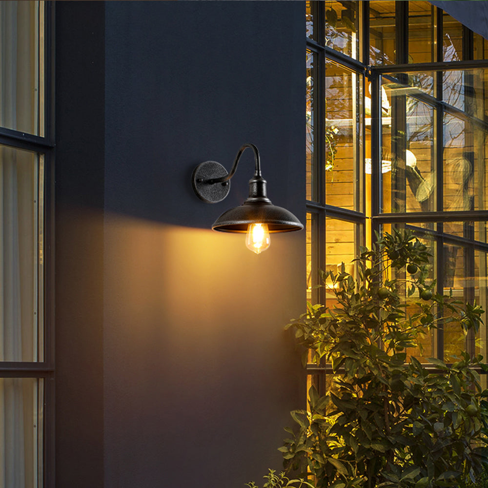 Bronze Finish Industrial Outdoor Wall Sconce Light