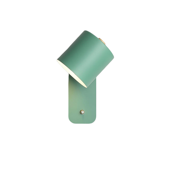 Applique murale cylindrique rotative — Éclairage d'intérieur minimaliste en métal
