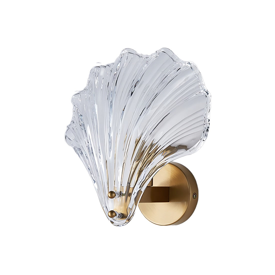 Applique murale coquillage en verre – Applique artistique pour couloir ou salon