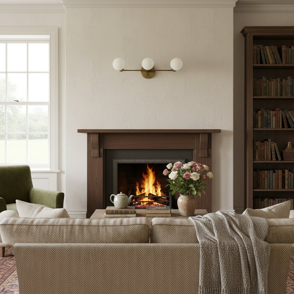 Glorica Glass Mid Century Modern Vanity Light - 3 Light Wall Fixture