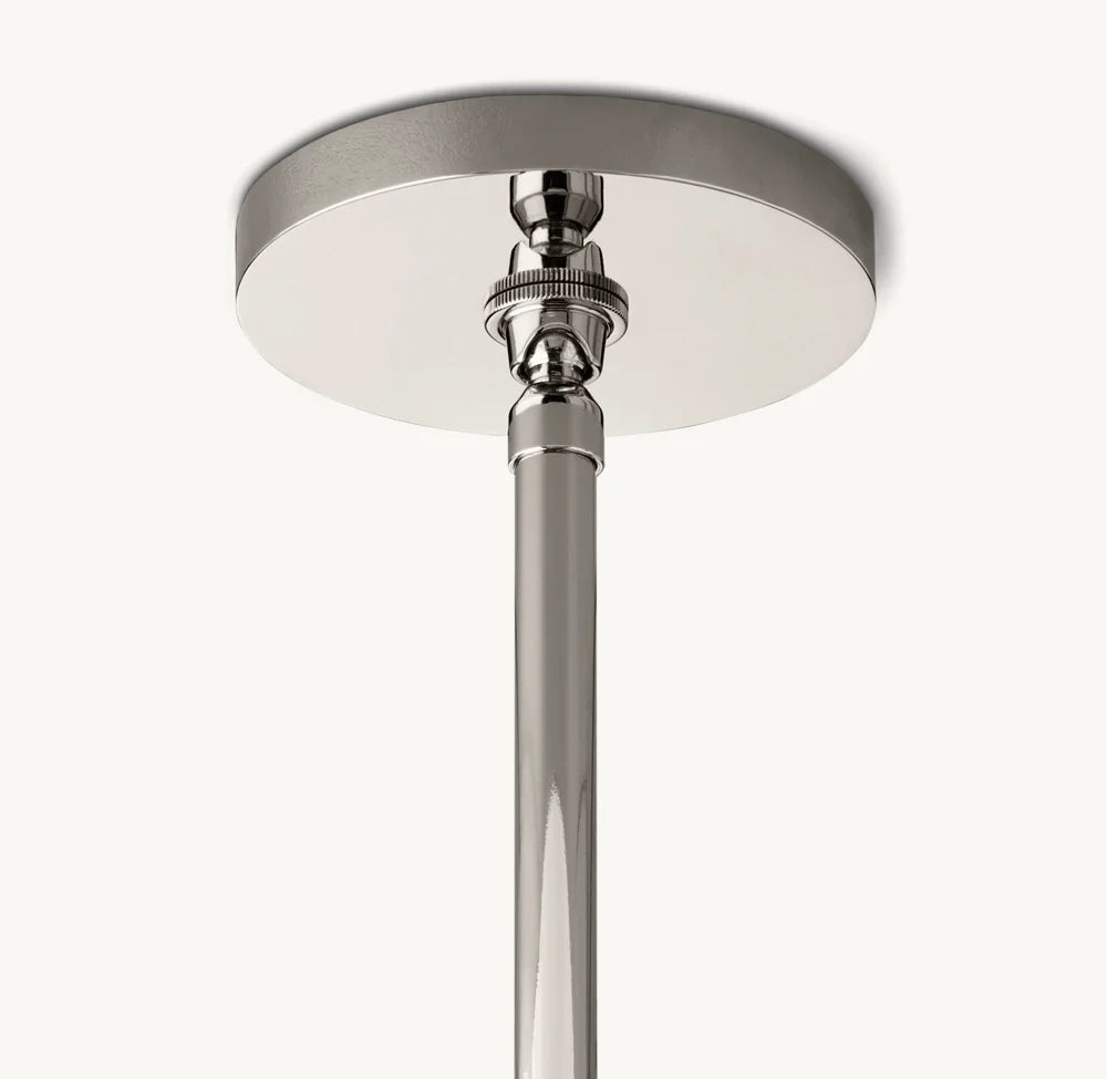 Hand Carved Alabaster Cylinder Pendant Light