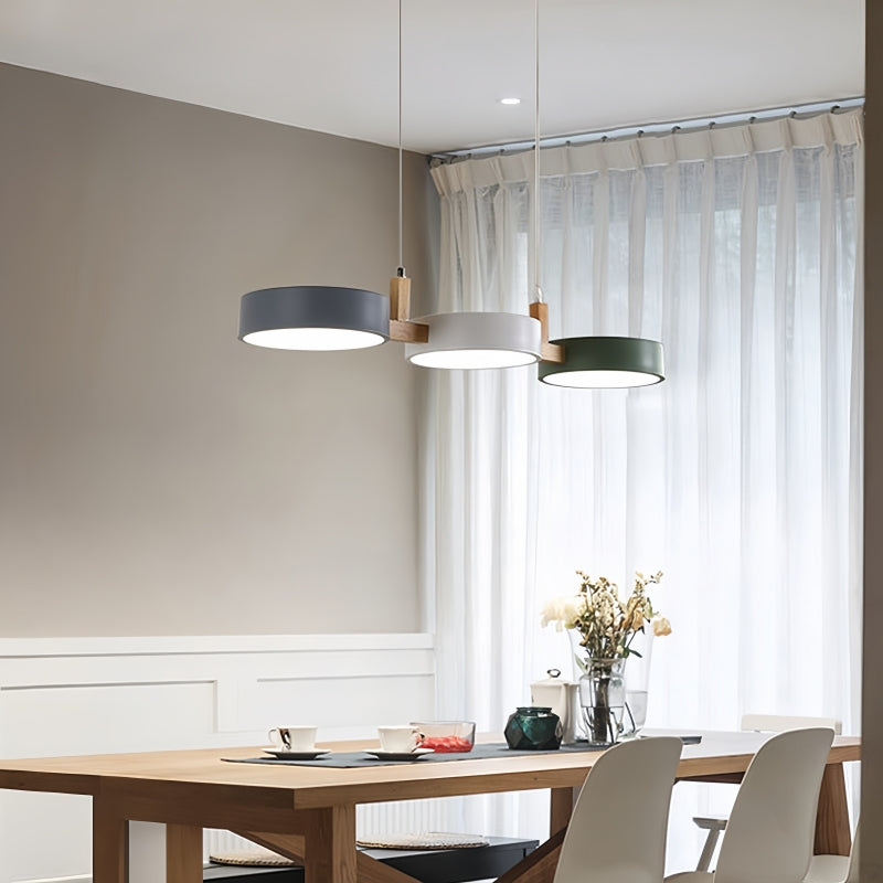 3-Light Macaron Pendant Light – Modern Designer Chandelier for Indoor Use