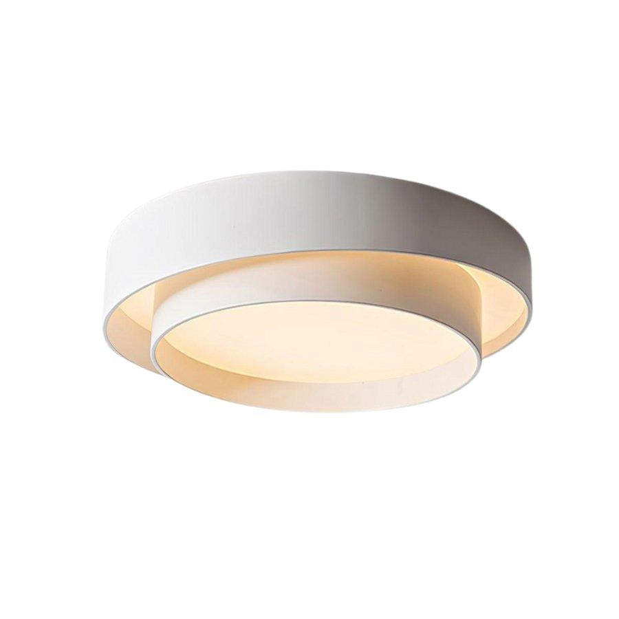 Plafonnier rond double couche – Design encastré en acrylique nordique