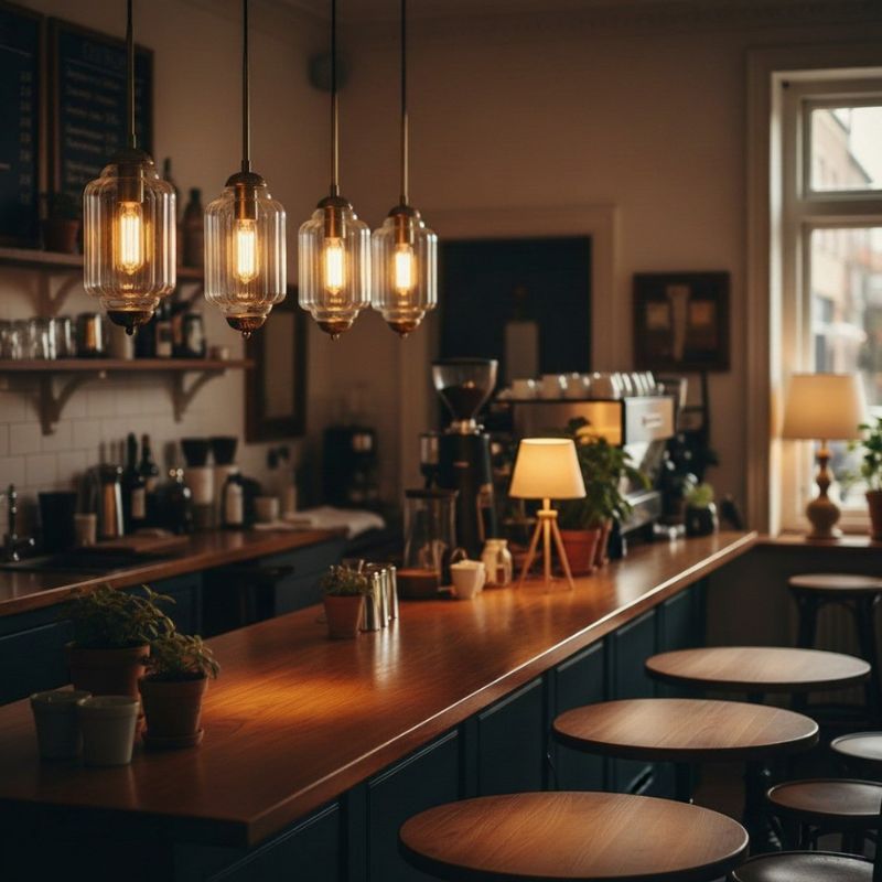 Suspension Eloise en verre laiteux – Lampe vintage fine pour salon