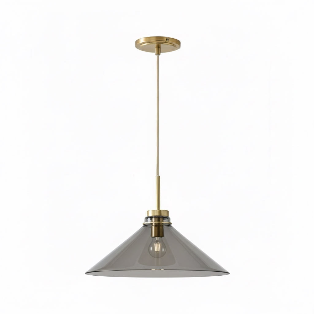 Aurenza Modern Farmhouse Pendant Light - Adjustable Shade for Warm Ambiance