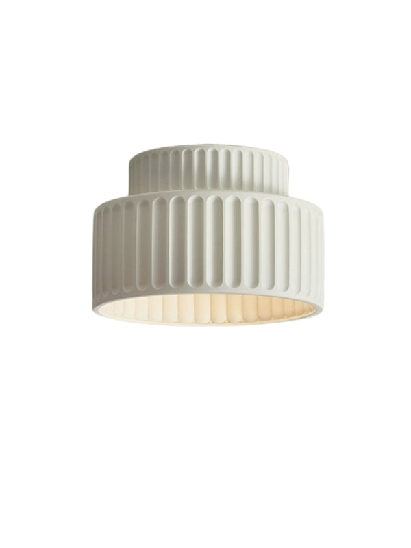 White Resin Rim Acrylic Ceiling Lamp IP20 Environment Indoor