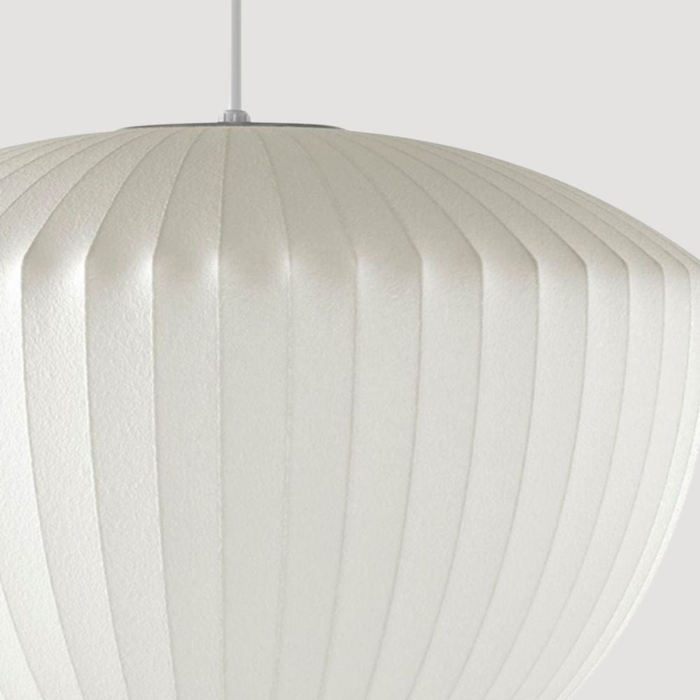 Suspension Nelson Bubble - Design emblématique avec abat-jour en soie