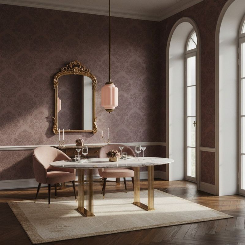 Suspension Eloise en verre laiteux – Lampe vintage fine pour salon